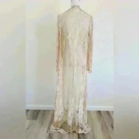 Misguided Premium Lace Maxi Kimono Size 6 - Picture 3 of 10